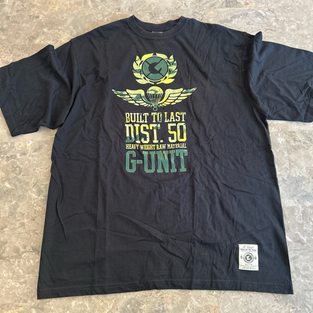 G-Unit Dist. 50 Built To Last Graphic Tee 2XL Hip Hop Streetwear